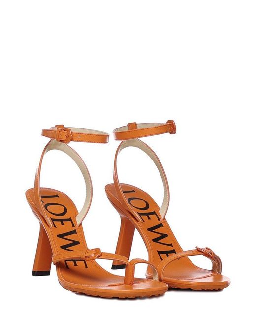 Loewe Orange Petal Sandals