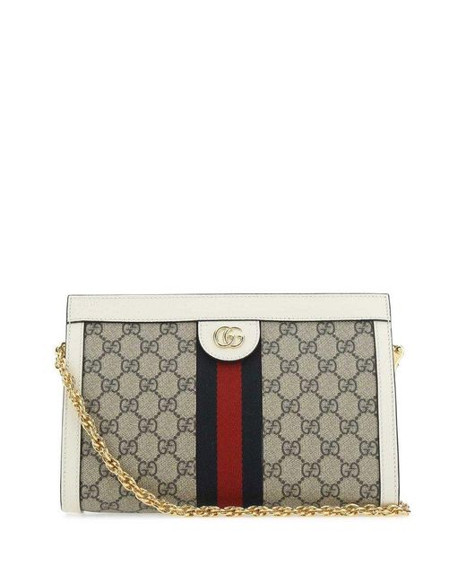 Gucci Gray Ophidia Small Shoulder Bag