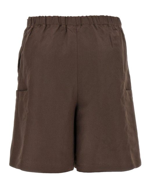 ショートパンツ MAX MARA 'Quebec' bermuda shorts Brown Max Mara 'Quebec' Bermuda Shorts in Brown | Lyst