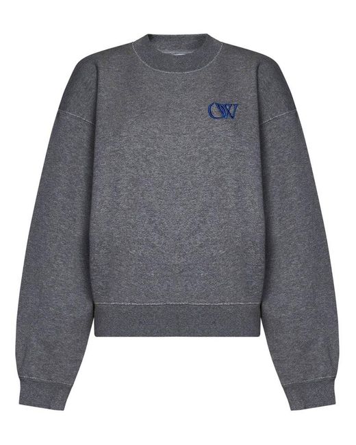 Off-White c/o Virgil Abloh Gray Off- Sweatshirt