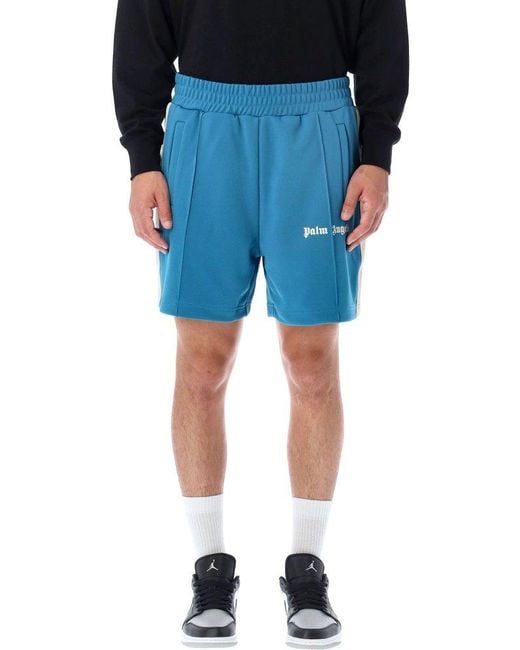 Palm Angels Classic Track Shorts in Blue for Men | Lyst