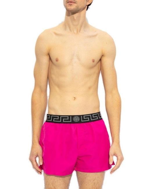 Versace Pink Swimming Shorts for men