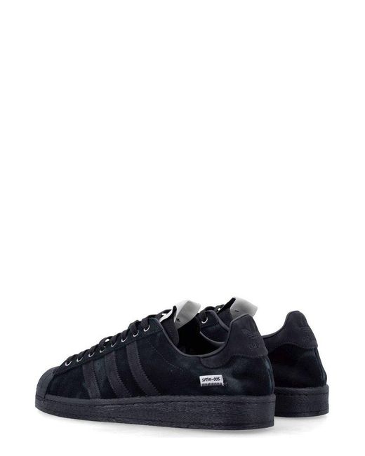 Adidas Originals Black X Song For The Mute Superstar 82 Low-Top Sneakers for men