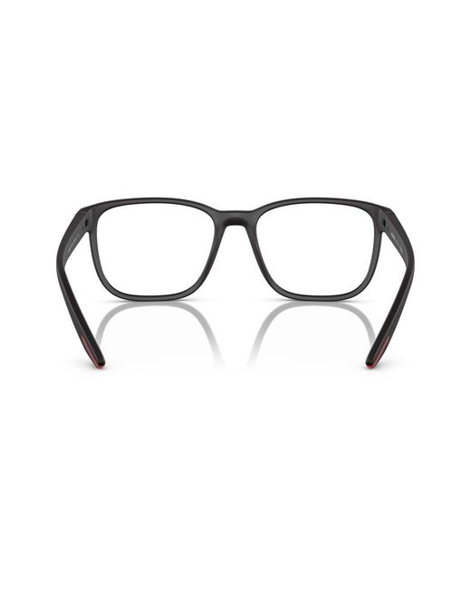 Prada Black Square Frame Glasses for men