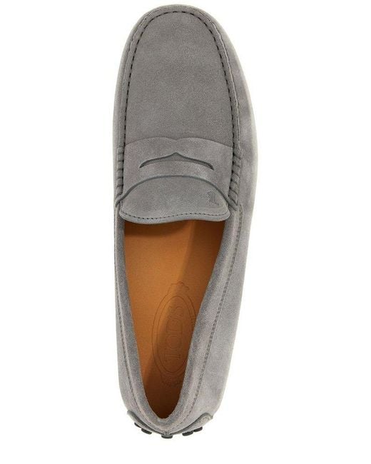 Tod's Gray Gommino Driving Shoes for men