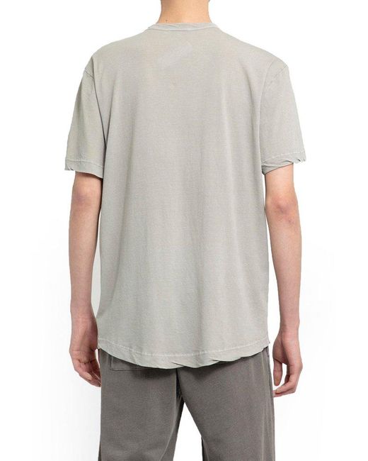 James Perse Gray Clear Jersey Crewneck T-shirt for men