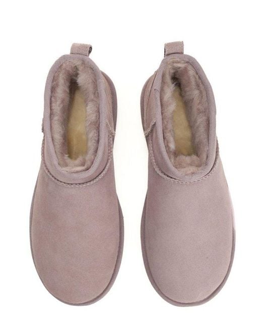 Ugg Purple Classic Ultra Mini Boots