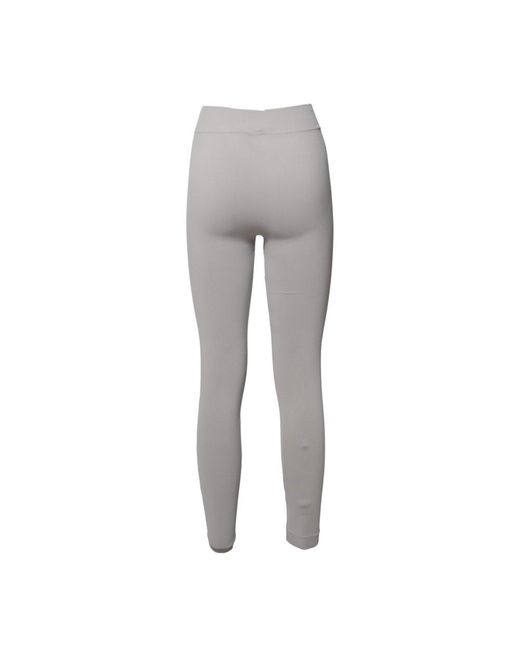Max Mara Gray Basilea Logo Lettering Leggings