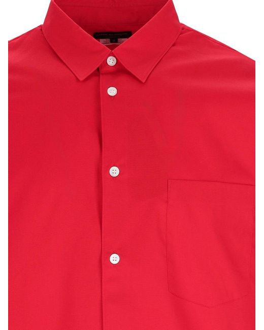 Comme des Garçons Red Cotton Shirt for men