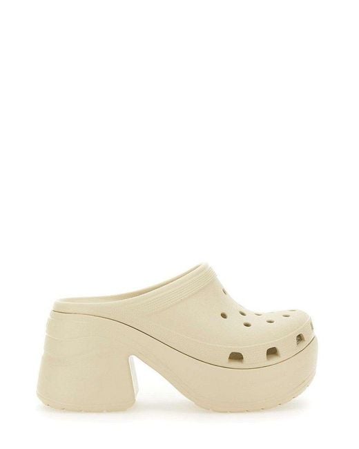 CROCSTM Natural Siren High-Heeled Clogs
