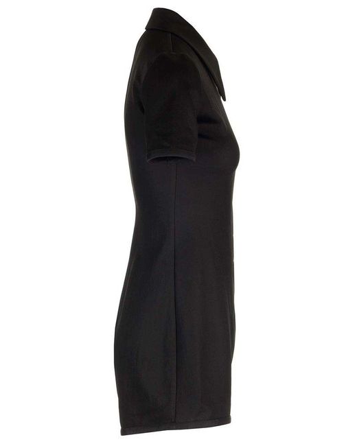 Jil Sander Black Short-Sleeved Playsuit