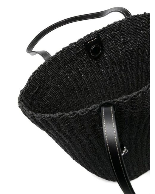COACH Black Interwoven Top Handle Bag