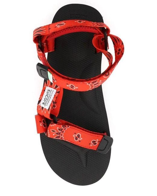 Suicoke Red Depa Cab Flat Sandals for men