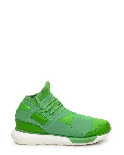 Y-3 Green Qasa Sneakers
