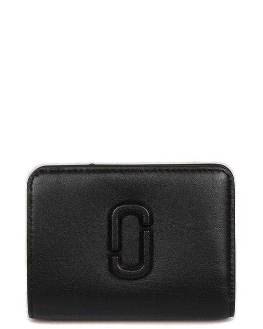 Marc Jacobs Black The Leather J Marc Mini Compact Wallet