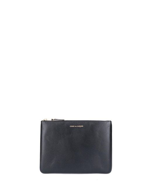 Comme des Garçons Black Logo Embossed Wallet for men