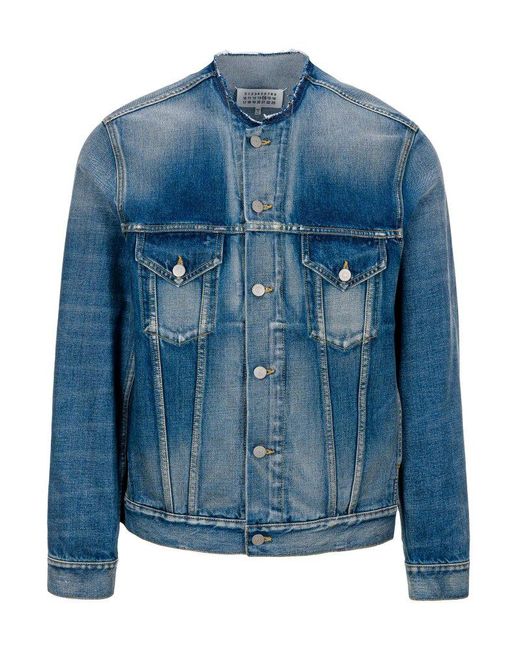Maison Margiela Collarless Denim Jacket 