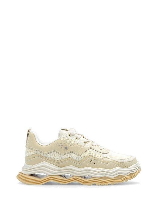 IRO White Wave Lace-up Sneakers