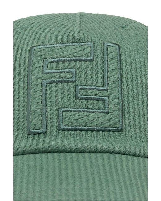 Fendi Green Baseball Cap, for men