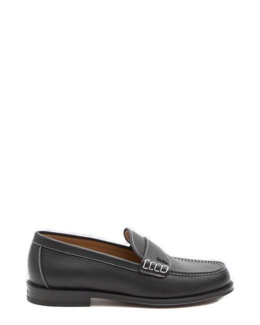 Dior Gray Granville Slip-on Loafers for men