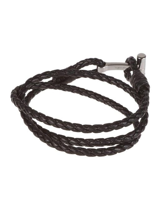 Tom Ford Black T-shaped Toggle Bracelet for men