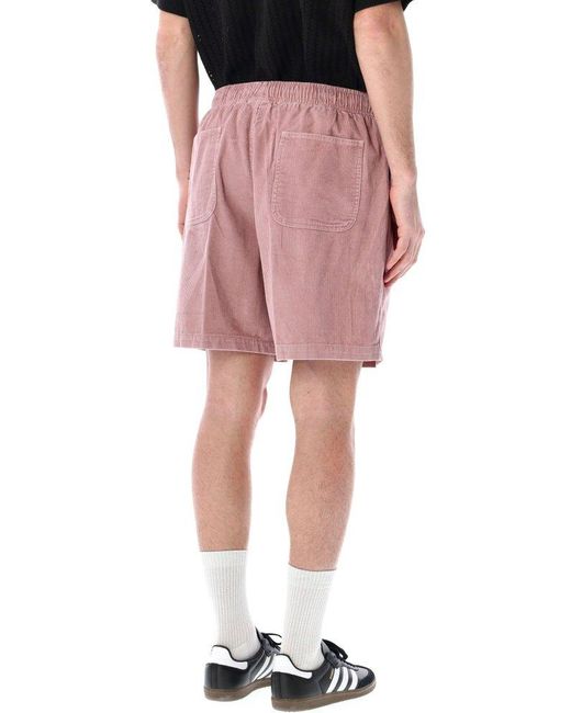 Obey Pink Easy Pulp Cord Shorts for men