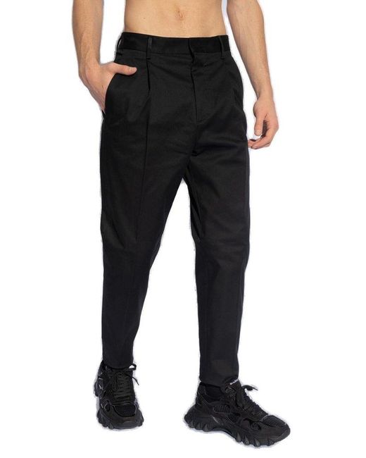 DSquared² Black Pleat-front Trousers, for men