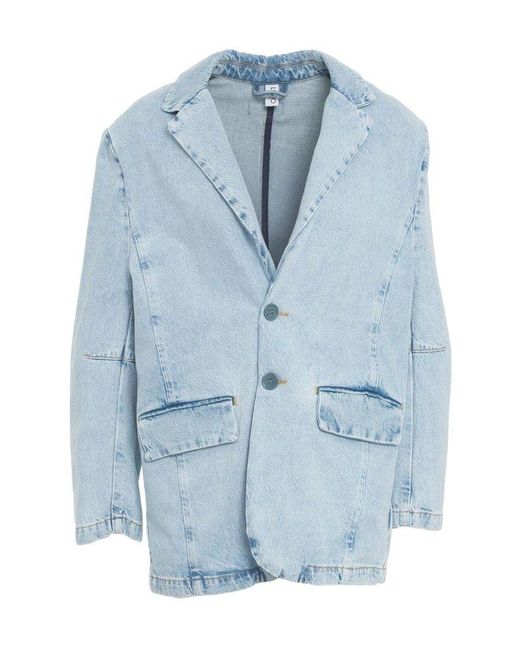 Liu Jo Blue Oversized Denim Blazer