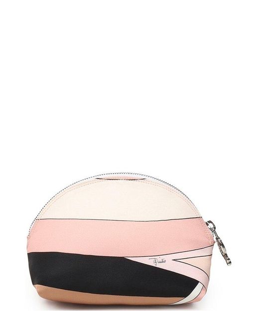 Emilio Pucci Pink Yummy Zipped Makeup Bag