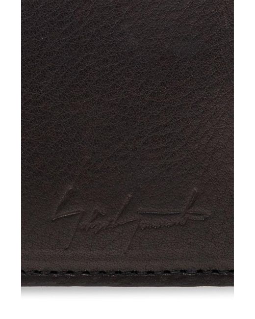 Discord Yohji Yamamoto Black Logo Embossed Zipped Wallet