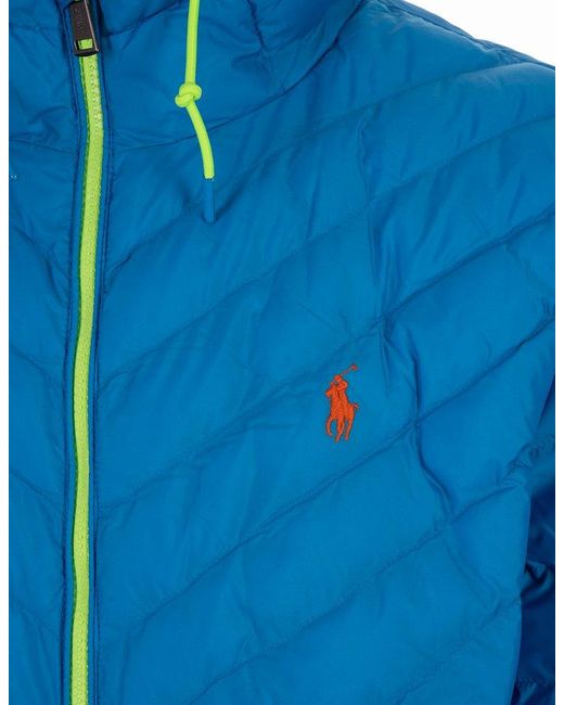 Polo Ralph Lauren Blue Zip-up Padded Jacket for men