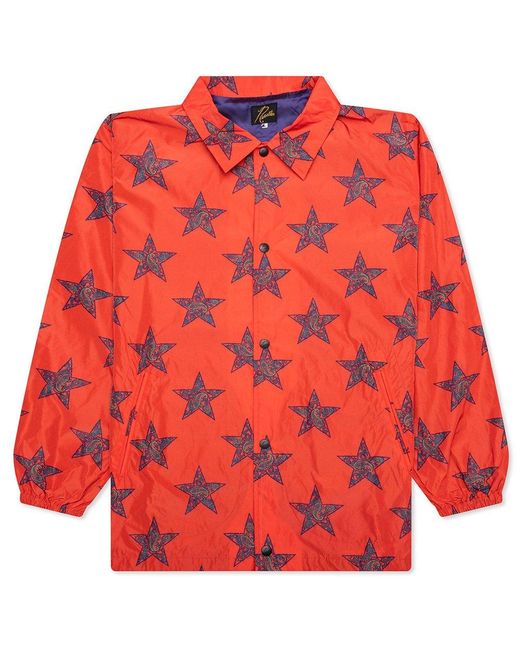 Needles Red Star Printed Coach Jacket for men