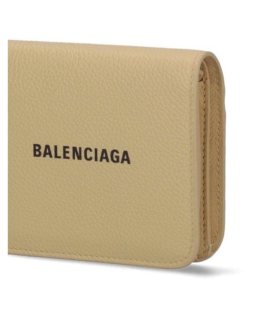 Balenciaga Natural Cash Flap Cardholder