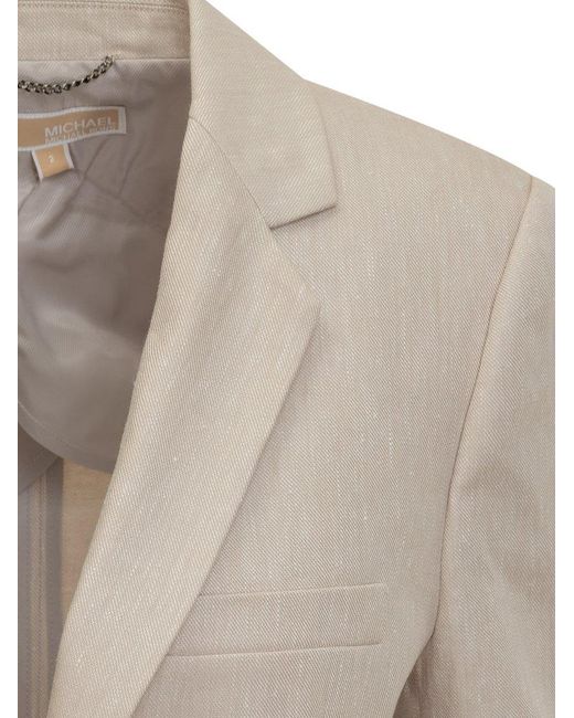 Michael Kors Natural Michael Twill Blazer