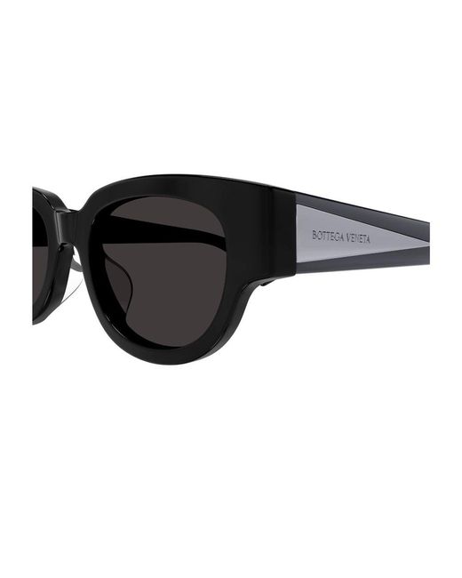 Bottega Veneta Black Bv1278Sa Tri-Fold-Line New Classic 001 Sunglasses