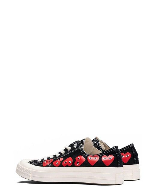 Converse Black X Comme Des Garçons Play Chuck 70 Low-Top Sneakers