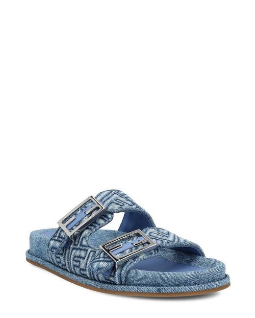 Fendi blue slides deals