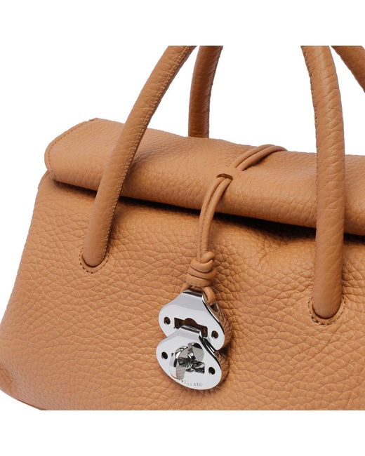 Zanellato Brown Dotta Centauro Small Top Handle Bag
