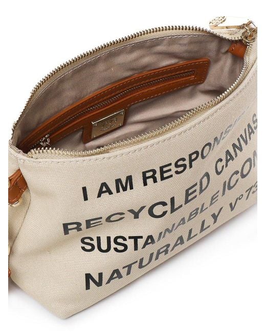 V73 White Responsibility Clutch Bag