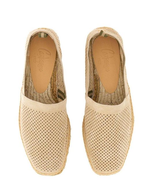 Castaner Brown Pablo Perforated Slip-On Espadrilles for men