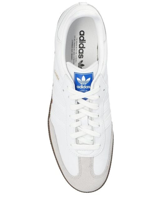 Adidas Originals White Samba Og Lace-up Sneakers for men