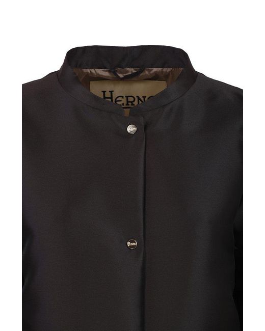 Herno Black Trench Coat