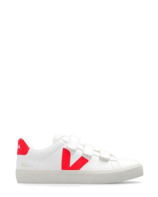 Veja White Recife Chrome Free Leather Trainers