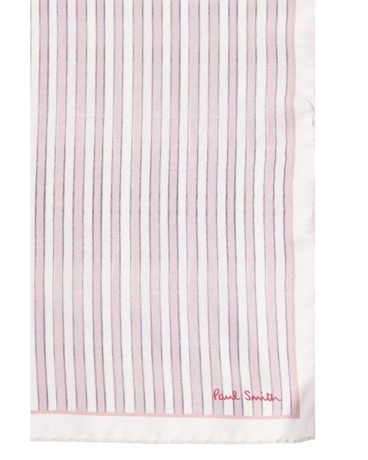 Paul Smith Pink Silk Pocket Square for men