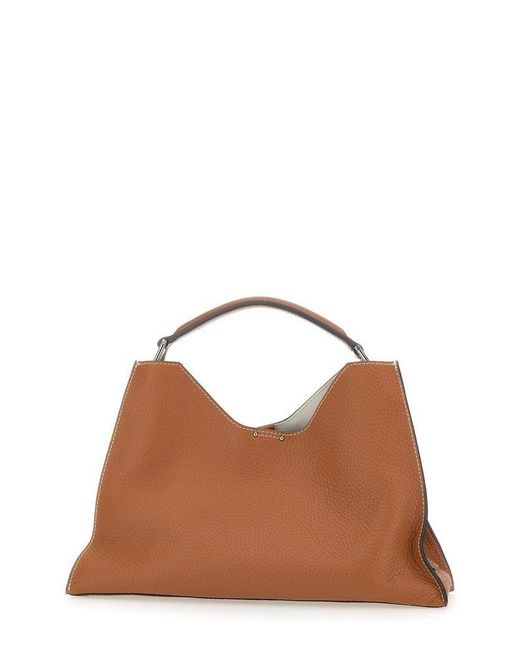 Gianni Chiarini Brown Aurora Top Handle Bag
