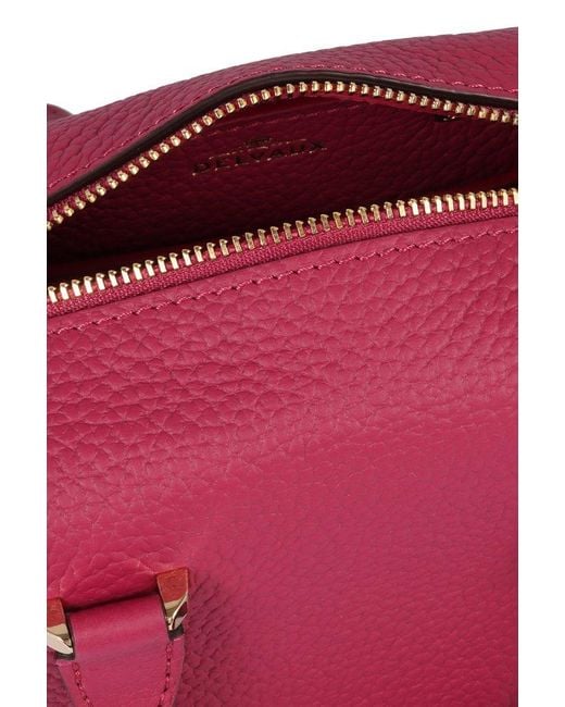 Delvaux Purple Cool Box Nano Tote