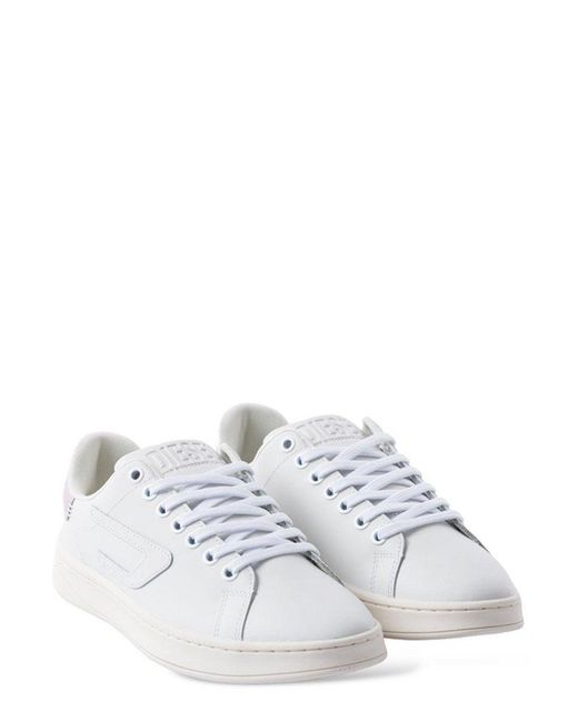 DIESEL White S-athene Low W Lace-up Sneakers