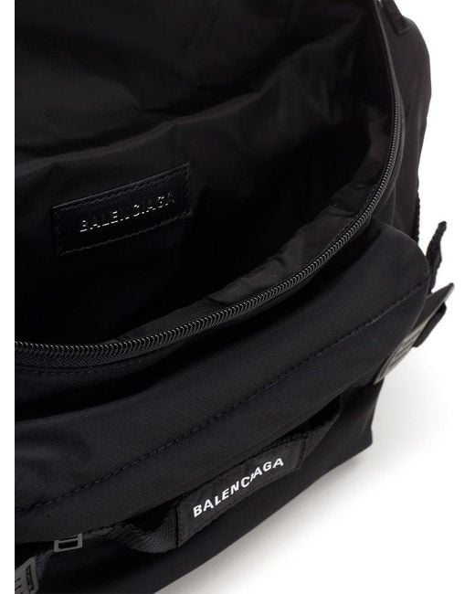 Balenciaga Logo Printed Large Army Belt Bag in Black for Men Lyst UK