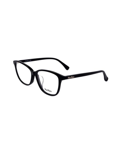 Max Mara Black Rectangular Frame Glasses