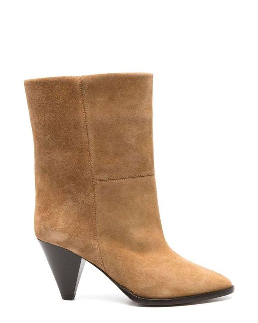 Isabel Marant Brown Cone Heel Boots